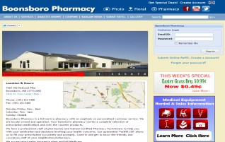 Boonsboro Pharmacy site screenshot