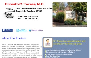 Dr. Ernesto Torres site screenshot